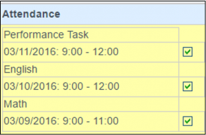 View Only Attendance - Teacher Registration