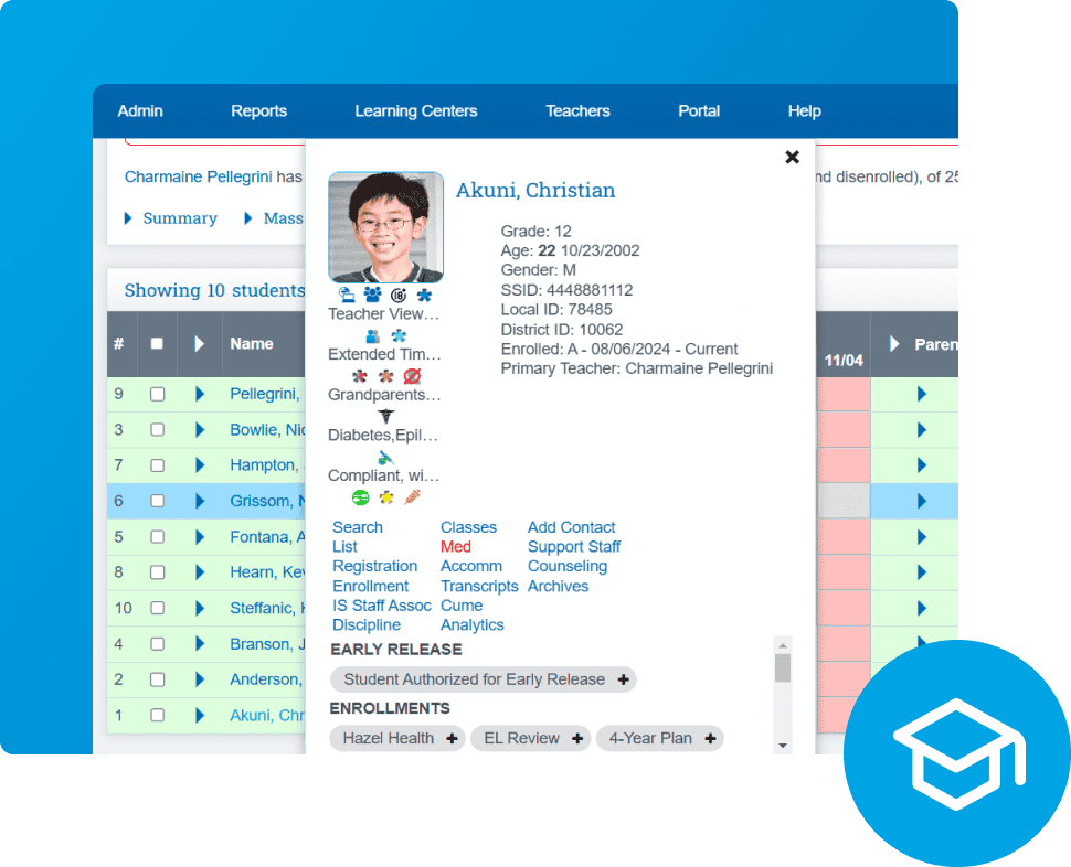 personalize virtual schools product screenshot