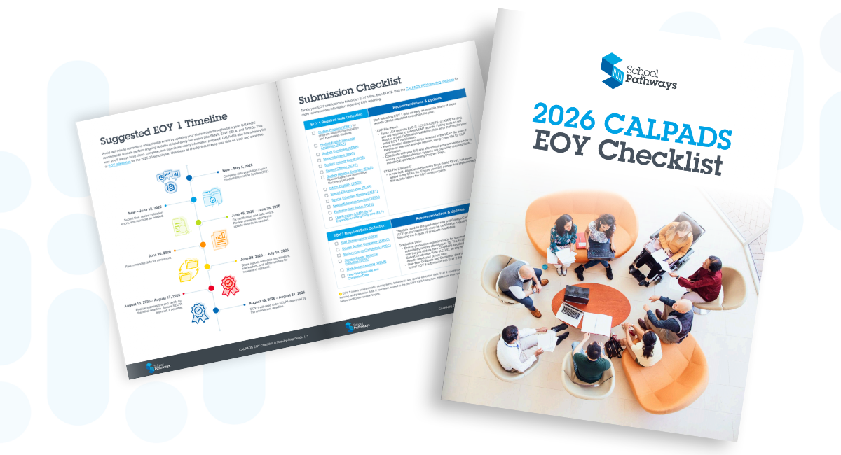 2026 CALPADS EOY Checklist Mockup with shadow