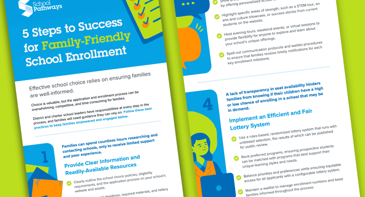 5 Steps to Success for Family-Friendly School Enrollment Featured Banner and Email