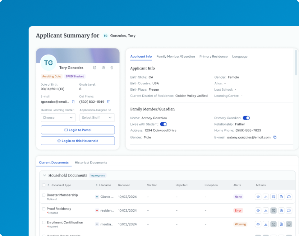 applicant-summary-product-page